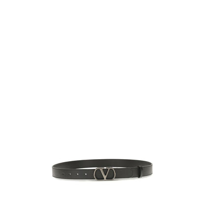 Valentino Garavani Regular Black Bos Taurus Calfskin Belt