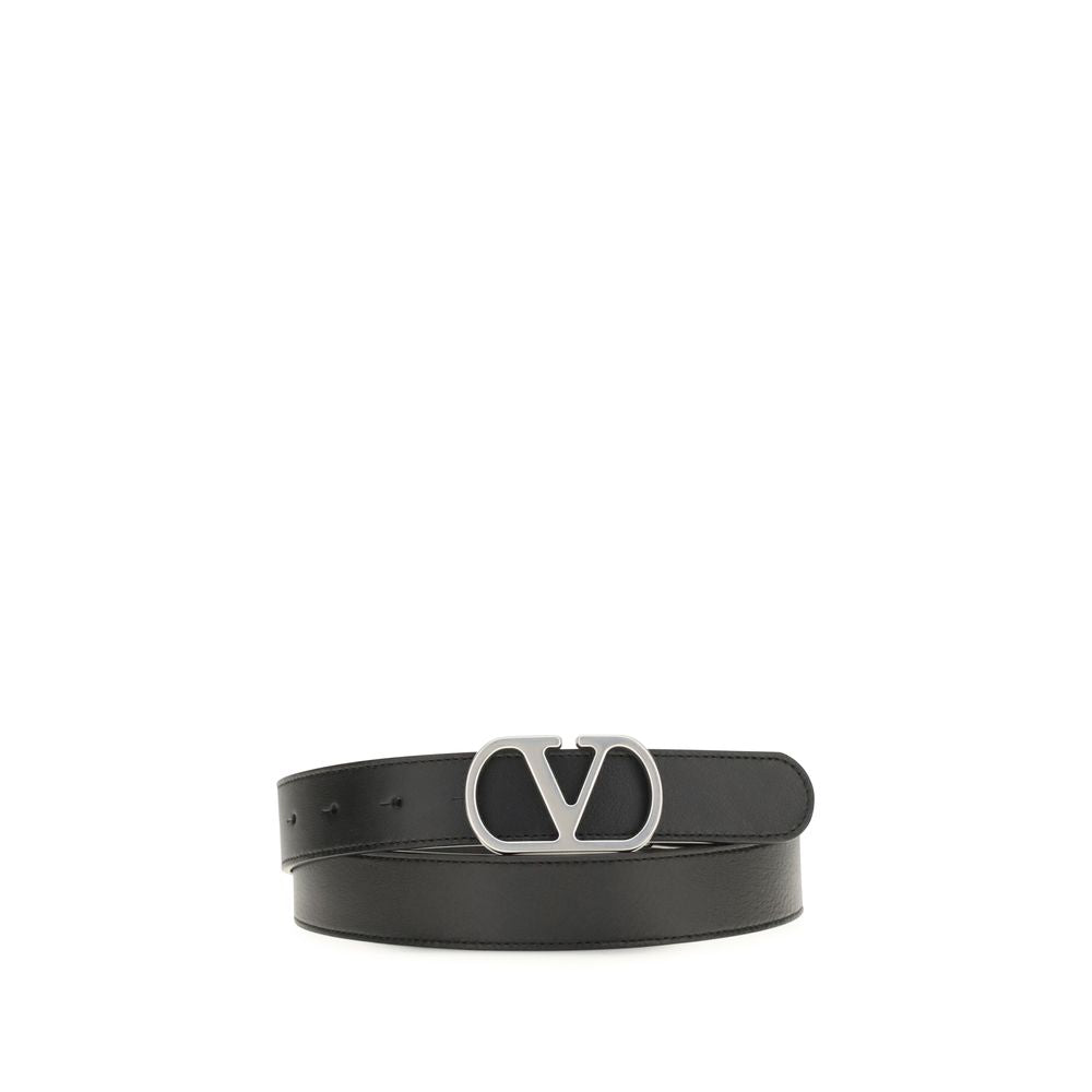 Valentino Garavani Regular Black Calfskin Bos Taurus Belt