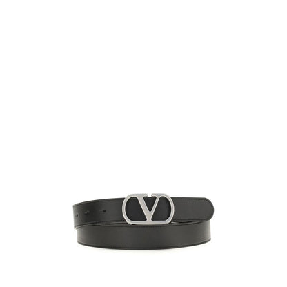 Valentino Garavani Regular Black Calfskin Bos Taurus Belt