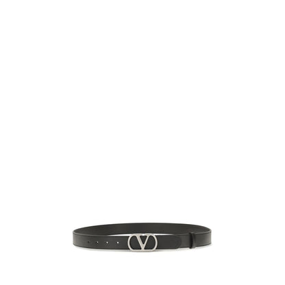 Valentino Garavani Regular Black Calfskin Bos Taurus Belt