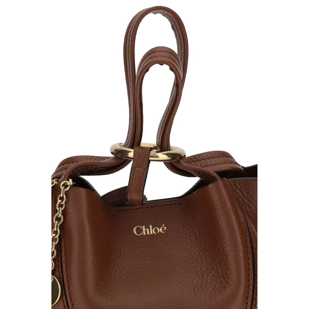 Sac À Bandoulière Chloé En Cuir De VeauMarron Bos Taurus