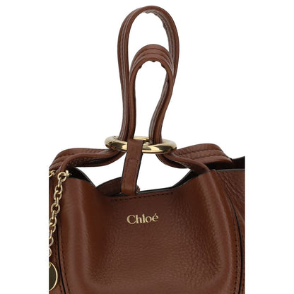 Sac À Bandoulière Chloé En Cuir De VeauMarron Bos Taurus