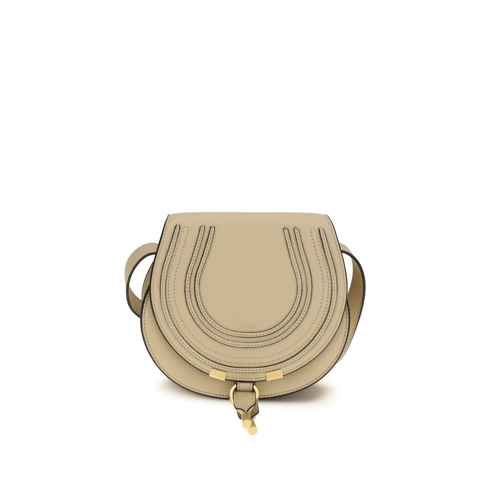 Bolso de hombro Chloé de piel de becerro beige Bos Taurus