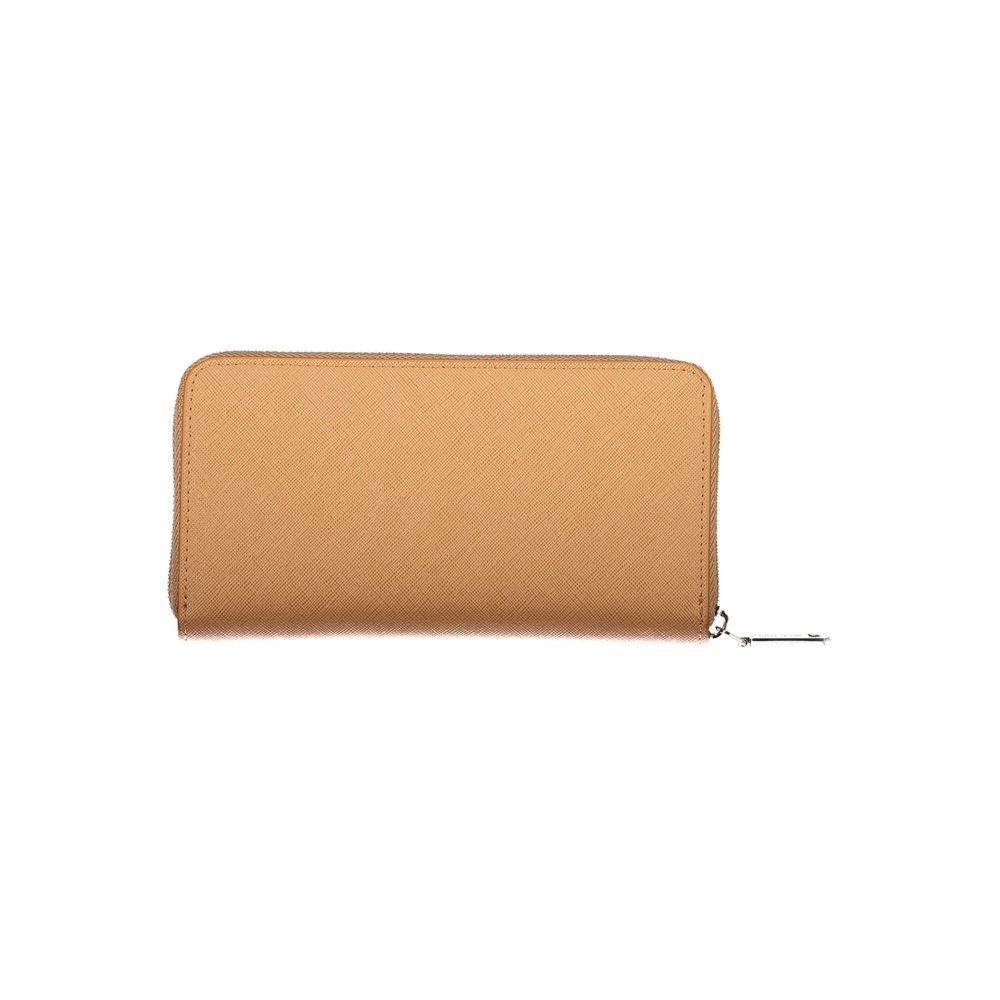 Cartera de mujer de poliuretano marrón Mario Valentino
