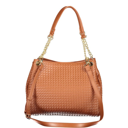Bolso de mujer Mario Valentino marrón de poliuretano con asas de hombro