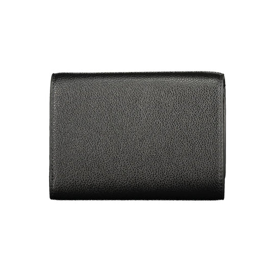 Cartera de mujer de poliuretano negro Mario Valentino