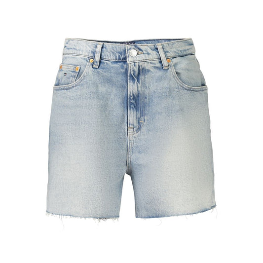 Pantalón corto de algodón Azzurro de Tommy Hilfiger para mujer