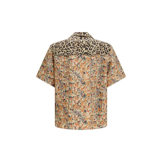 Camisa Valentino Garavani de Seda Multicolor Estampada