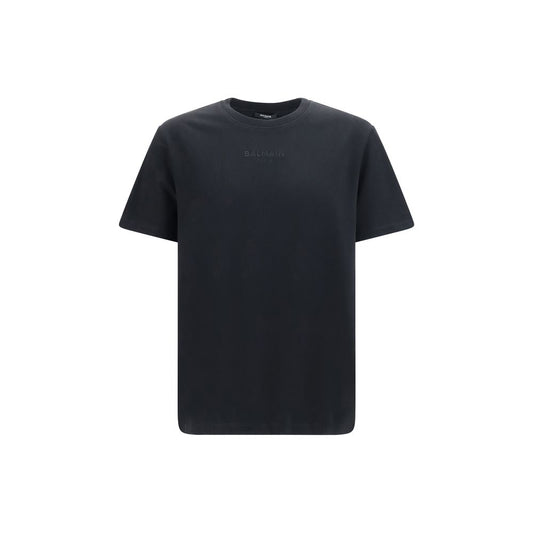 Camiseta Balmain de algodón negra