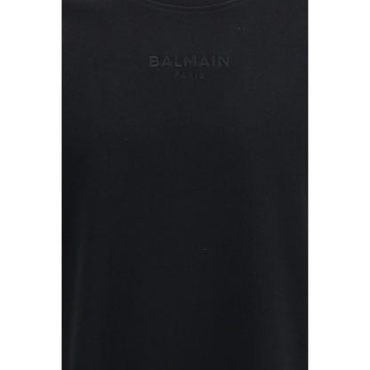 Camiseta Balmain de algodón negra