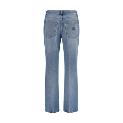 Jean Miu Miu bleu en polyester coupe décontractée