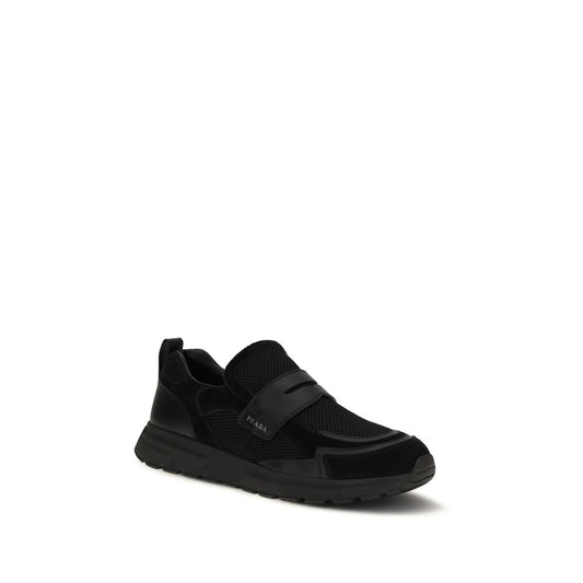Prada Black Calfskin Sneakers Bos Taurus Model