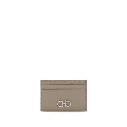 Billetera Ferragamo de piel de becerro color beige Bos Taurus