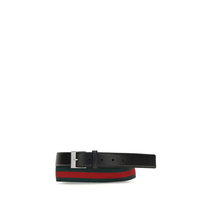 Gucci Black Bos Taurus Calfskin Regular Belt