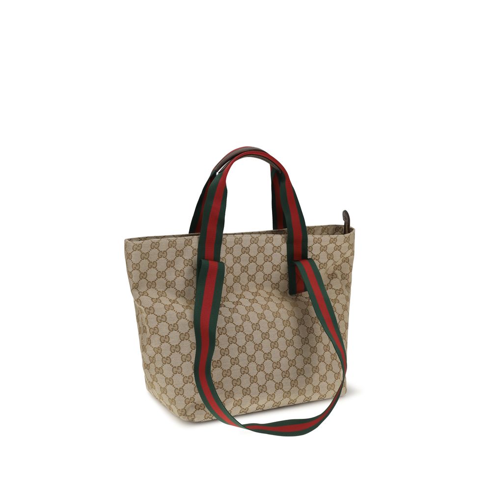 Sac bandoulière Gucci en polyester beige
