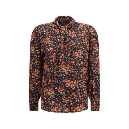 Camisa Gucci De Seda Con Estampado Multicolor Y Corte Regular
