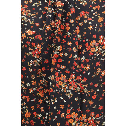 Camisa Gucci De Seda Con Estampado Multicolor Y Corte Regular