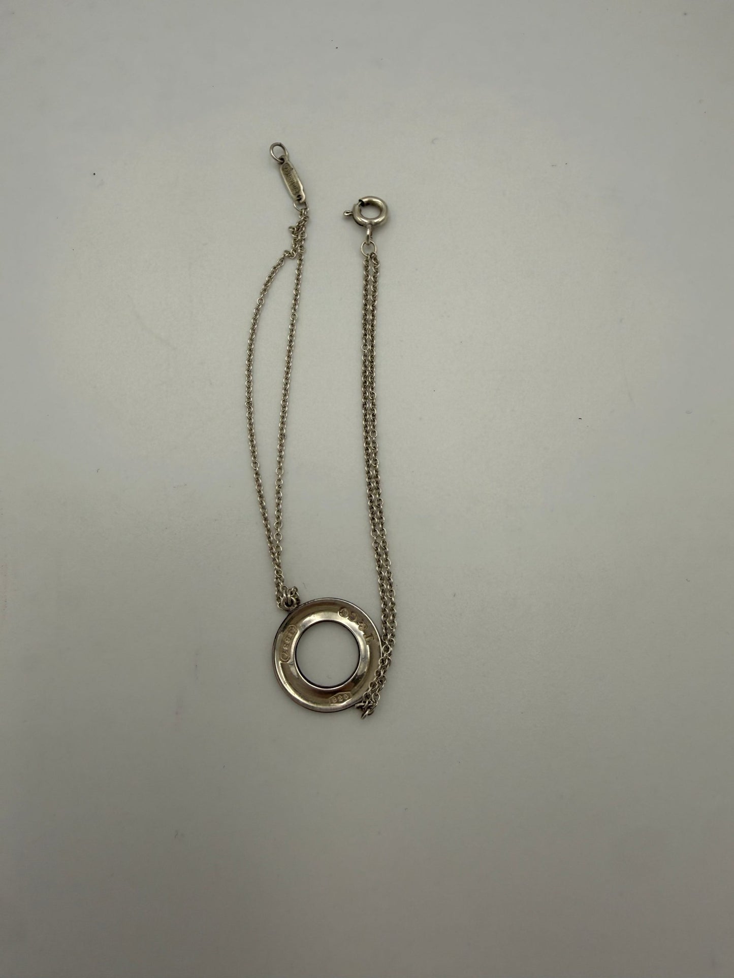 Tiffany & Co. Bracelet à Double Chaîne en Argent pour Femme