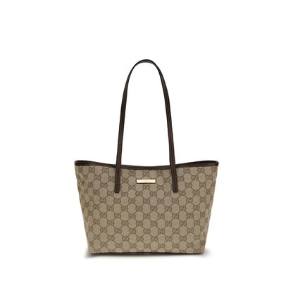 Gucci Bolso De Mano De Tejido Beige Gran Capacidad Y Diseño Funcional