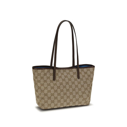 Gucci Bolso De Mano De Tejido Beige Gran Capacidad Y Diseño Funcional