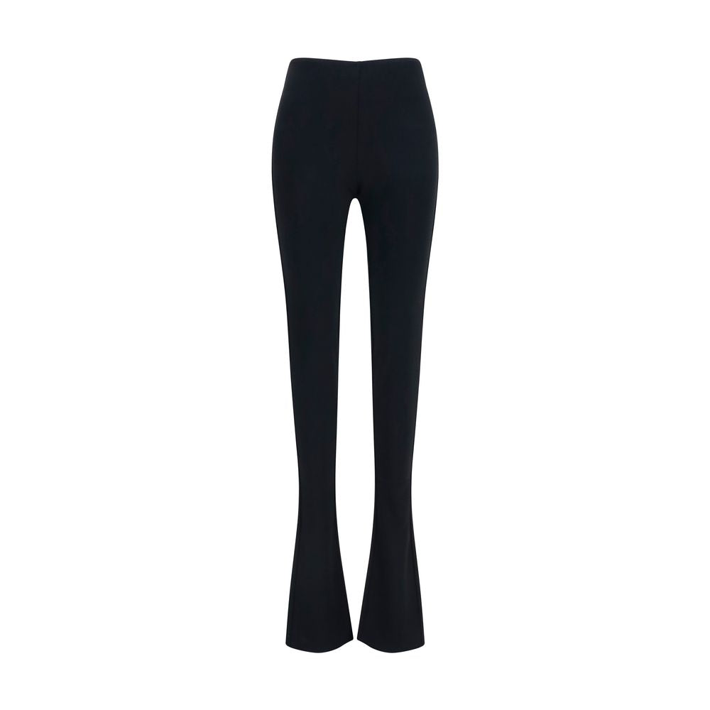 Gucci Black Viscose Flared Trousers