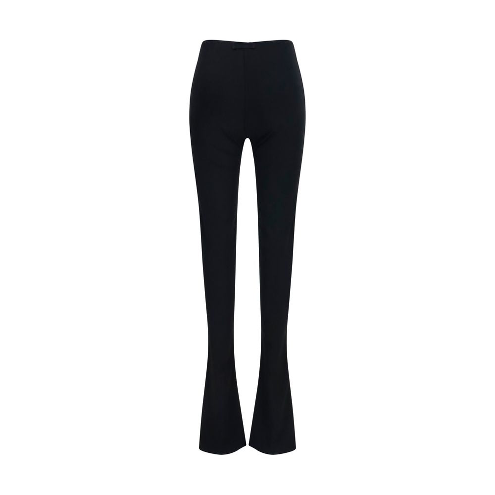 Gucci Black Viscose Flared Trousers