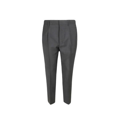 Prada Wool and Mohair Trousers With Belt Loops