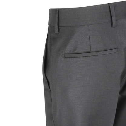 Prada Wool and Mohair Trousers With Belt Loops