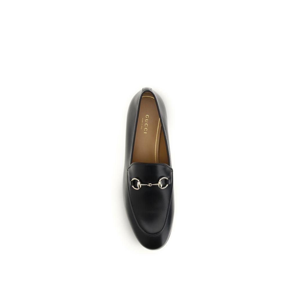 Mocasines sin cordones Gucci de piel de becerro negra Bos Taurus