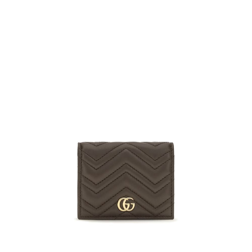 Portefeuille Gucci en cuir de veau marron - Modèle Bos Taurus