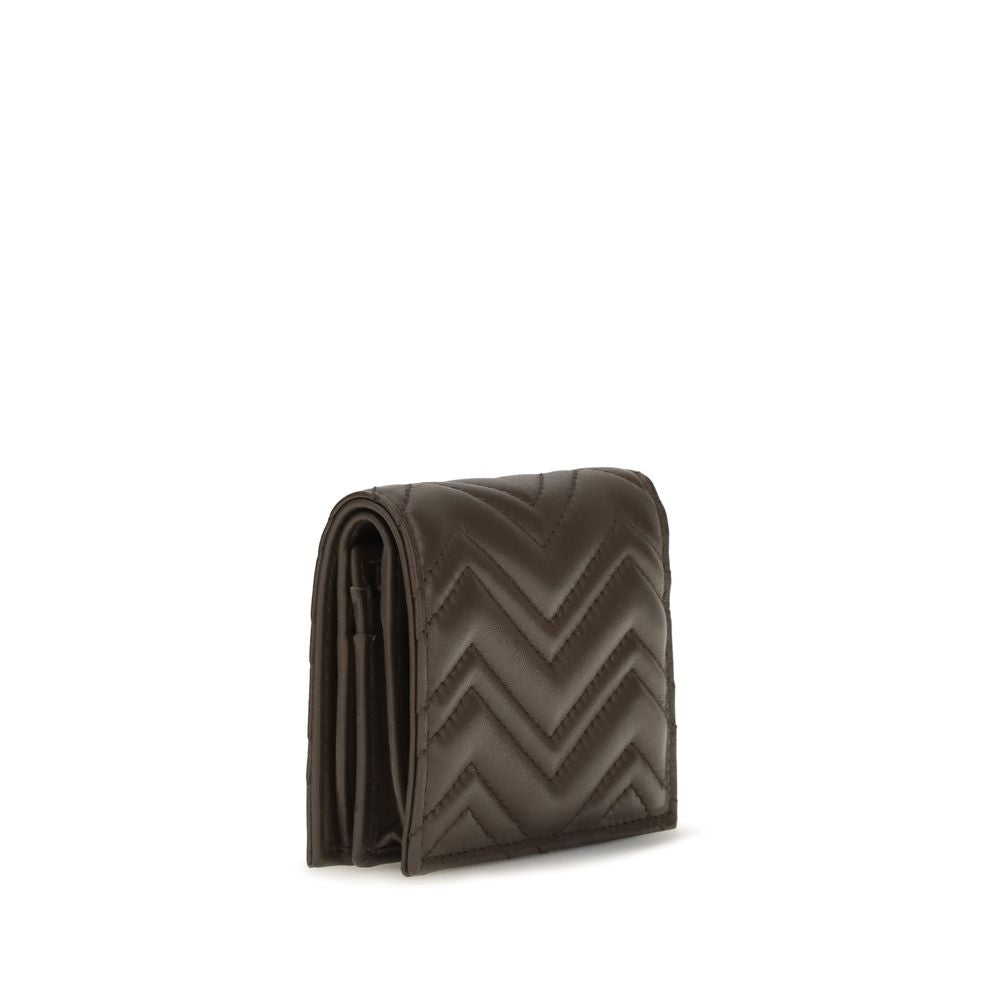 Portefeuille Gucci en cuir de veau marron - Modèle Bos Taurus