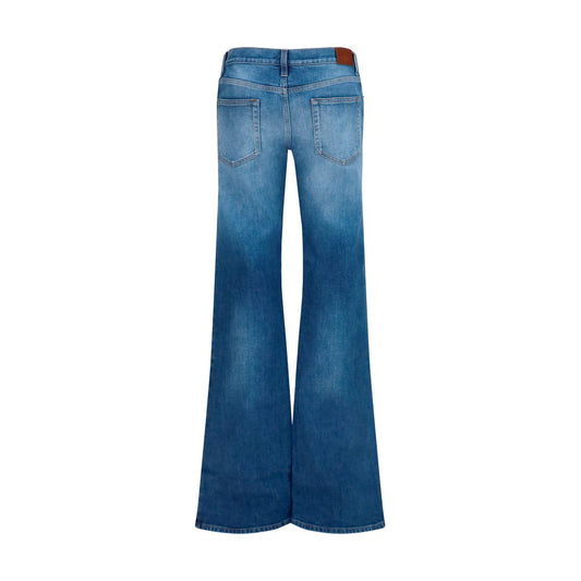 Vaqueros acampanados Gucci de algodón azul