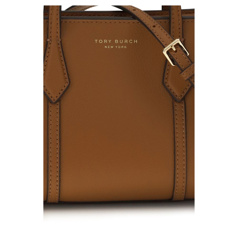 Bolso de Hombro Tory Burch de Piel de Becerro Marrón Bos Taurus