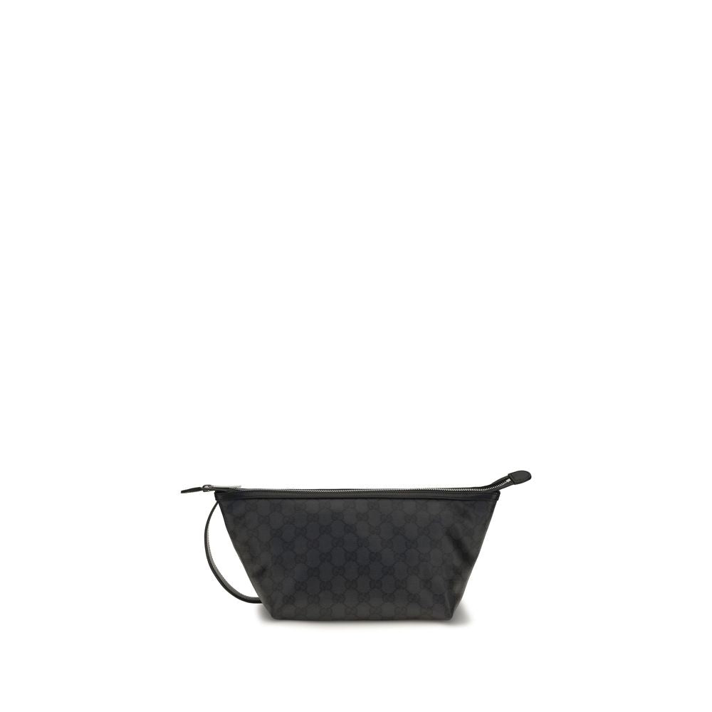 Pochette Gucci en coton noir