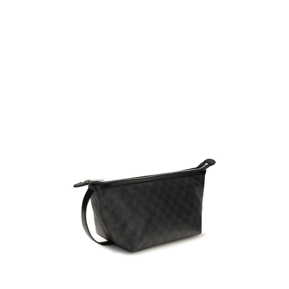 Pochette Gucci en coton noir