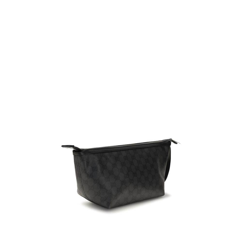Pochette Gucci en coton noir