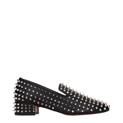 Mocasines sin cordones de piel negra Christian Louboutin