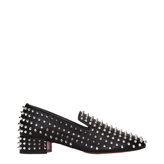 Mocasines sin cordones de piel negra Christian Louboutin