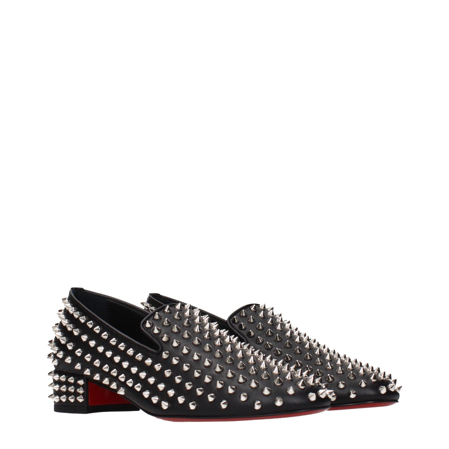 Mocasines sin cordones de piel negra Christian Louboutin