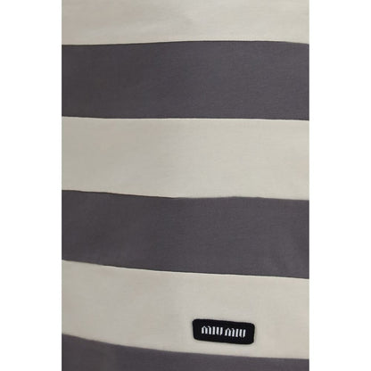 Miu Miu Multicolor Cotton Mini Skirt