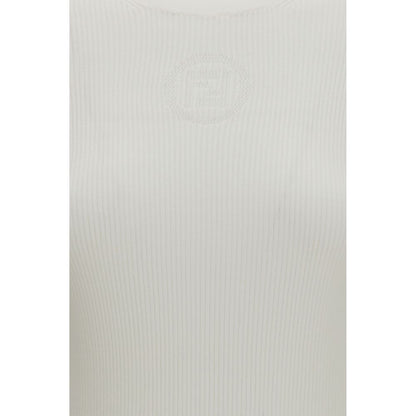 Fendi White Cotton Hoodie Contemporary Apparel