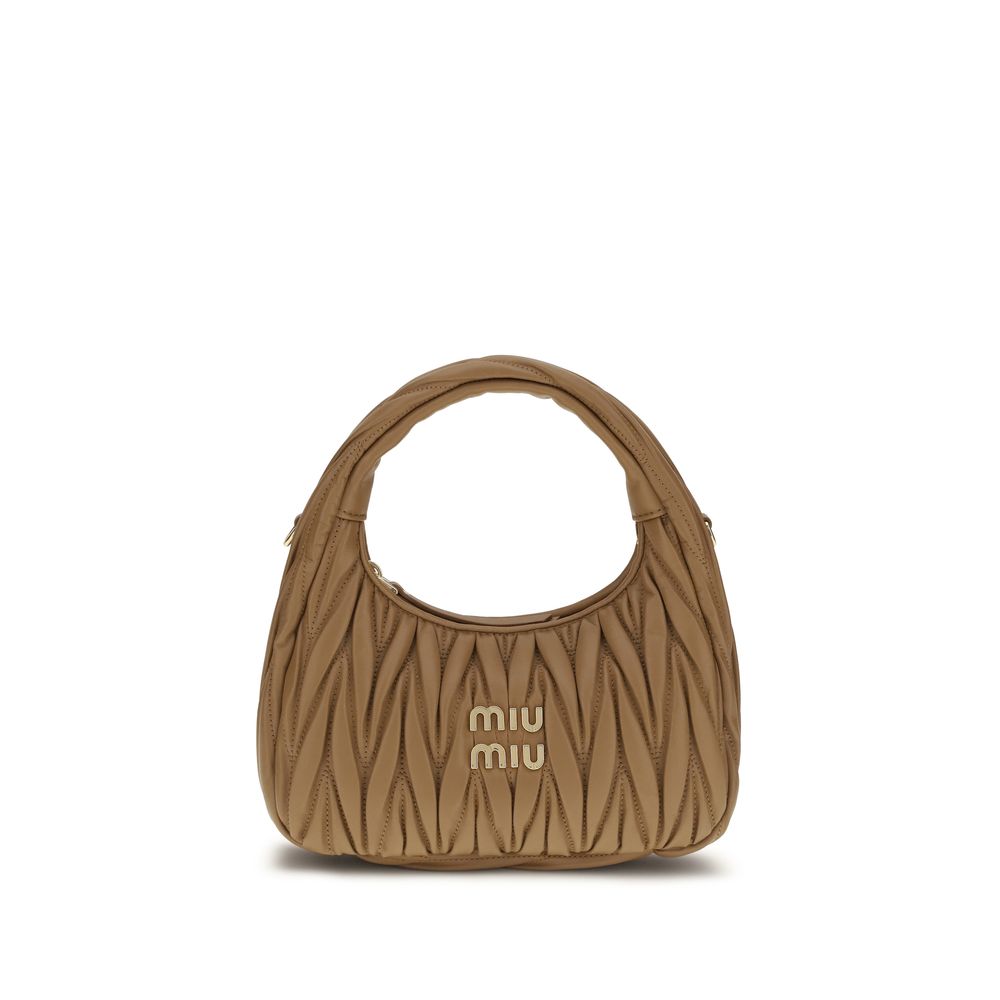 Bolso Miu Miu de piel de cordero beige (Ovis Aries)
