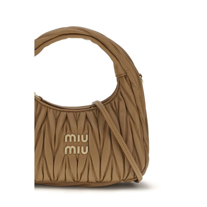 Bolso Miu Miu de piel de cordero beige (Ovis Aries)