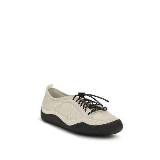 Zapatillas deportivas de tela beige Prada