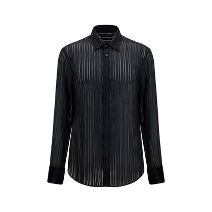 Gucci Camisa De Vestir Negra De Seda - Tejido Ligero Y Fresco