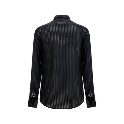 Gucci Camisa De Vestir Negra De Seda - Tejido Ligero Y Fresco
