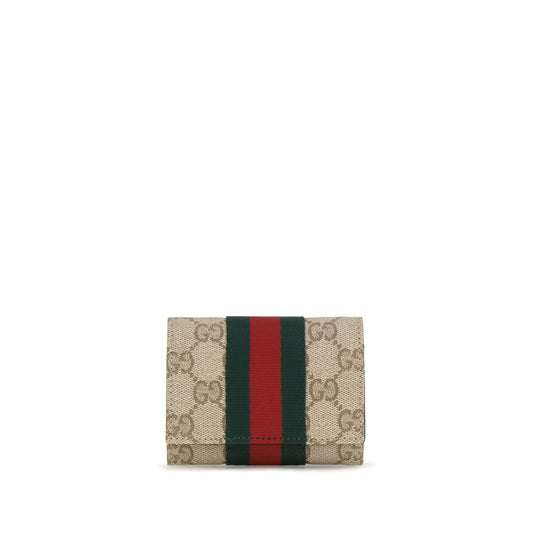Billetera Gucci de algodón beige