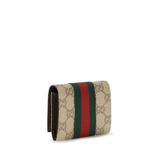 Billetera Gucci de algodón beige