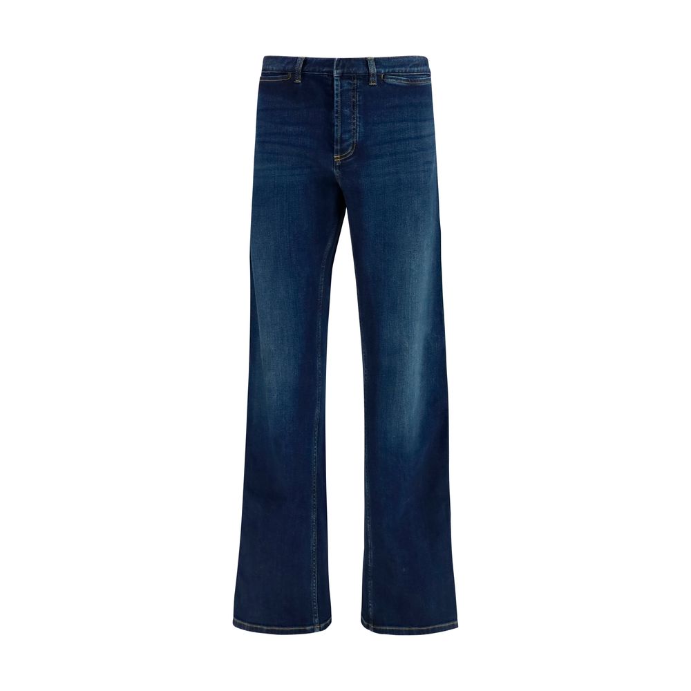 Vaqueros Gucci De Algodón Azul Con Corte Acampanado