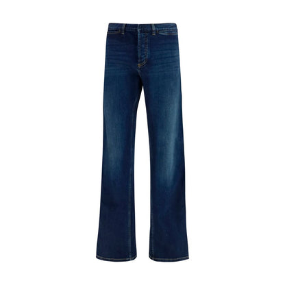 Vaqueros Gucci De Algodón Azul Con Corte Acampanado